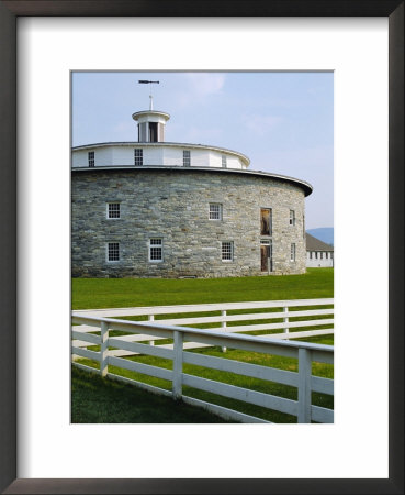 Round Stone Barn, Hancock Shaker Village, Massachusetts, Usa by Fraser Hall Pricing Limited Edition Print image