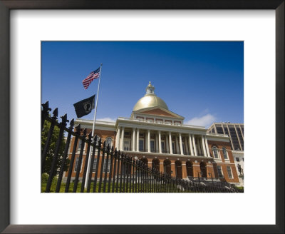 The Massachusetts State House, 1798, Designed By Charles Bulfinch, Boston, Massachusetts, Usa by Amanda Hall Pricing Limited Edition Print image