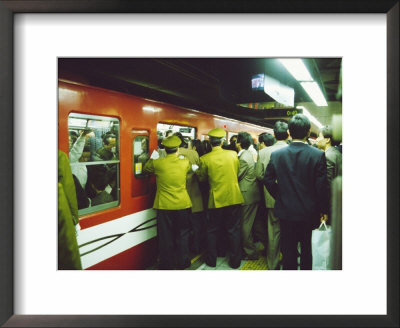 Rush Hour At Shinjuku Subway Station, Tokyo, Japan by Michael Jenner Pricing Limited Edition Print image