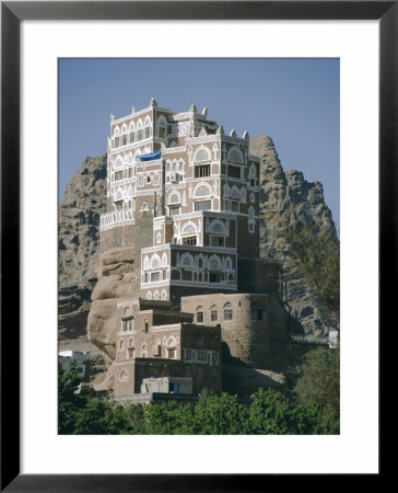 Old Summer Palace Of Iman Yahya, Dar Al Hayjar, Yemen, Middle East by Jj Travel Photography Pricing Limited Edition Print image
