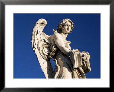 One Of Gian Lorenzo Bernini's 17Th Century Stone Angels On Ponte Sant'angelo, Rome, Lazio, Italy by Ruth Tomlinson Pricing Limited Edition Print image