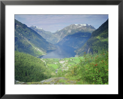 Elevated View From Flydalsjuvet Of The Geiranger Fjord, Western Fjords, Norway, Scandinavia, Europe by Gavin Hellier Pricing Limited Edition Print image
