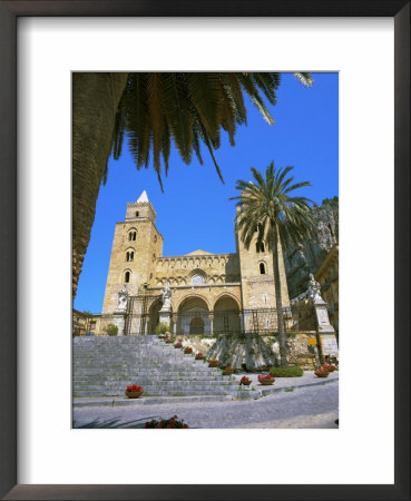 Plaza Del Duomo (Cathedral), Cefalu, Sicily, Italy, Europe by Gavin Hellier Pricing Limited Edition Print image