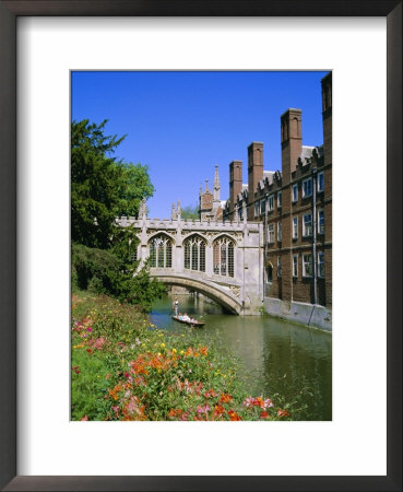 The Bridge Of Sighs, St. John's College, Cambridge, Cambridgeshire, England, Uk by Geoff Renner Pricing Limited Edition Print image