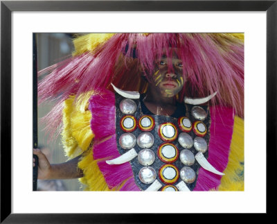 Portrait Of A Boy In Traditional Dress, Ati Athian, Island Of Panay, Philippines, Southeast Asia by Alain Evrard Pricing Limited Edition Print image