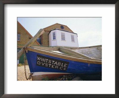 Fishing Boat On The Beach, England, Uk. Whitstable Is Popular For It's Oyster And Fish Restaurants. by Jean Brooks Pricing Limited Edition Print image