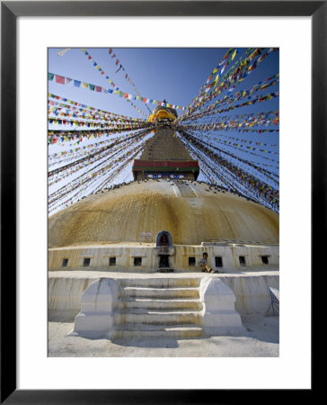 Buddhist Stupa Known As Boudha At Bodhanath, Kathmandu, Nepal. Taken At Lhosar by Don Smith Pricing Limited Edition Print image