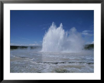 Great Fountain Geyser Seen From Firehole Lake Drive by Norbert Rosing Pricing Limited Edition Print image