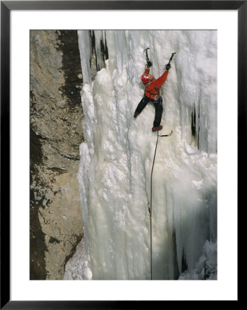 Ice Climber Tackling The Formation Known As Animal Rights Activist by Bobby Model Pricing Limited Edition Print image