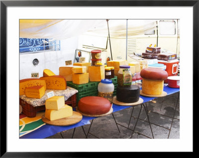 Street Market Stall Selling Cheese, Montevideo, Uruguay by Per Karlsson Pricing Limited Edition Print image
