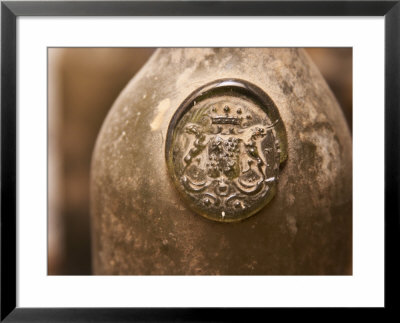 Antique Wine Bottle With Molded Seal, Chateau Belingard, Bergerac, Dordogne, France by Per Karlsson Pricing Limited Edition Print image