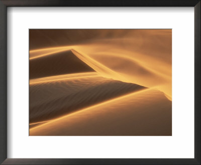 Sand Blowing On Crest Of Dune In Erg Chebbi, Sahara Desert, Near Merzouga, Morocco by Lee Frost Pricing Limited Edition Print image