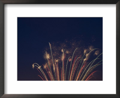 Fireworks Celebrating The 4Th Of July, Miami, Florida, Usa by Angelo Cavalli Pricing Limited Edition Print image