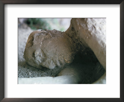 Victim Of Vesuvius Eruption, Form Later Revealed By Injecting Plaster, Campania by Walter Rawlings Pricing Limited Edition Print image