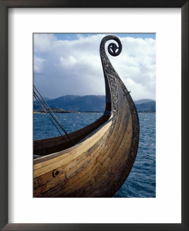 Oseberg Replica Viking Ship, Norway by David Lomax Pricing Limited Edition Print image