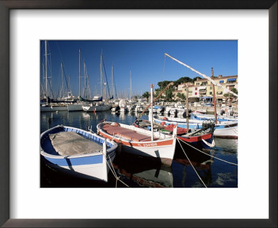 Fishing Boats In The Harbour, Sanary-Sur-Mer, Var, Cote D'azur, Provence, France by Ruth Tomlinson Pricing Limited Edition Print image