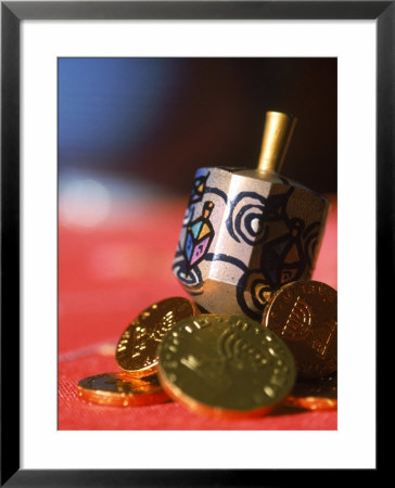 Hanukah Dreidel With Gelt by Sally Moskol Pricing Limited Edition Print image