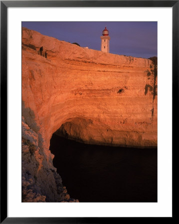 Fishing Near Lighthouse On Hillside, Spain by David Marshall Pricing Limited Edition Print image