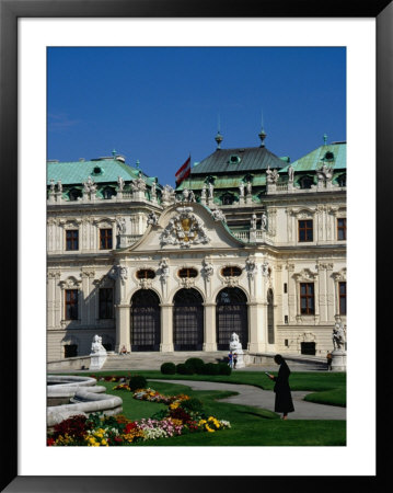 Gardens Outside Southern Facade Of Upper Belvedere Schloss Belvedere, Vienna, Austria by Diana Mayfield Pricing Limited Edition Print image