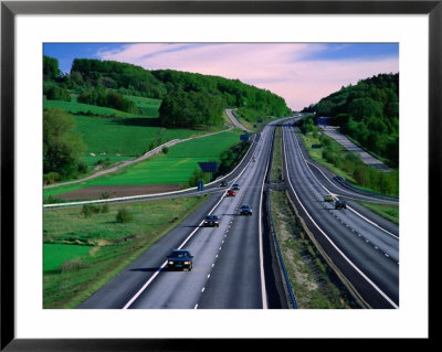 E6 Motorway In Skane Travelling Over The Hallands Asen, Skane, Sweden by Anders Blomqvist Pricing Limited Edition Print image