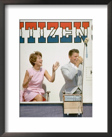California Governor Candidate Ronald Reagan And Wife Nancy Campaigning by Bill Ray Pricing Limited Edition Print image