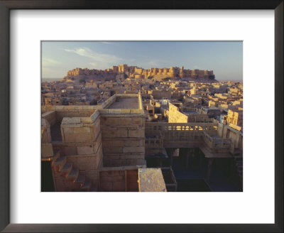 View Of Jaisalmer Fort, Built In 1156 By Rawal Jaisal, Rajasthan, India by John Henry Claude Wilson Pricing Limited Edition Print image