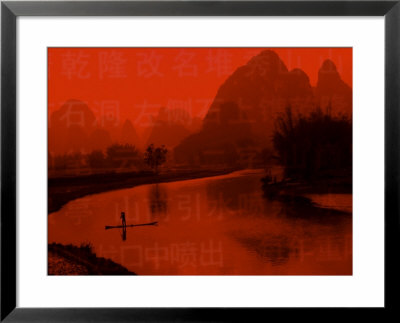 Lonely Fisherman, Li River, China by Bill Bachmann Pricing Limited Edition Print image