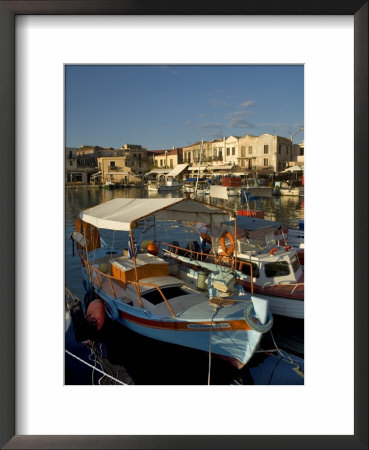 Fishing Boats, Rethymnon, Crete, Greek Islands, Greece, Mediterranean by Adam Tall Pricing Limited Edition Print image