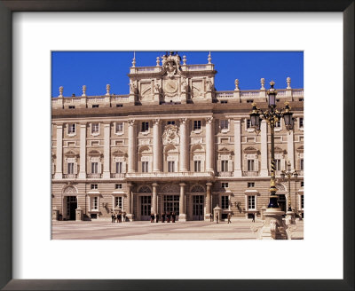 Palacio Real And Royal Guards On Parade, Madrid, Spain by Marco Simoni Pricing Limited Edition Print image