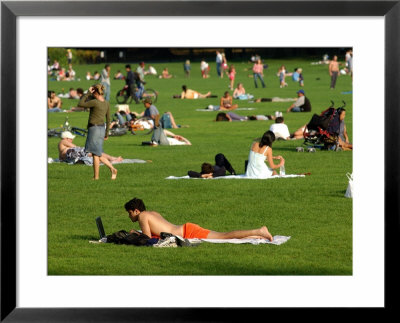 Lawn Scene, Central Park, New York City, New York by Dan Herrick Pricing Limited Edition Print image