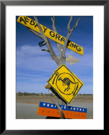 Restaurant Sign For Feral Food, Outback, South Australia, Australia by Steve & Ann Toon Pricing Limited Edition Print image