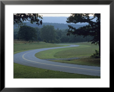 View Of A Curve In A Road At Fort Frederick State Park by Raymond Gehman Pricing Limited Edition Print image