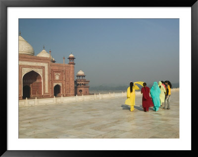 Mosque Visitors, Taj Mahal, India by Walter Bibikow Pricing Limited Edition Print image