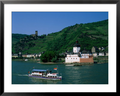 Pfalz Castle And Rhine River, Kaub, Rhineland, Rhine Valley, Germany by Steve Vidler Pricing Limited Edition Print image