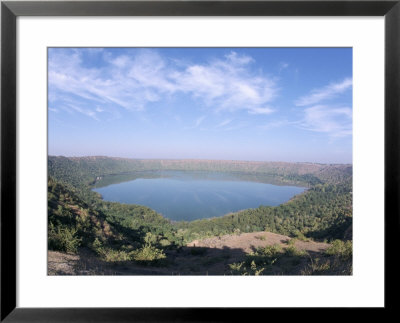 Lonar Meteorite Crater, World's Only Impact Crater In Basalt, Deccan Plateau, Maharashtra, India by Tony Waltham Pricing Limited Edition Print image