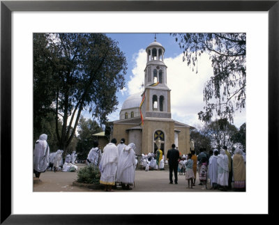 Festival Of St. Mary's, St. Mary's Church, Addis Ababa, Ethiopia, Africa by Jane Sweeney Pricing Limited Edition Print image