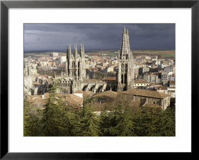 City Skyline And Christian Cathedral, Burgos, Castilla-Leon (Castile), Spain by John Miller Pricing Limited Edition Print image