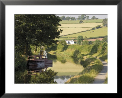 Towpath, Monmouth And Brecon Canal, Tal Y Bont, Powys, Mid-Wales, Wales, United Kingdom by David Hughes Pricing Limited Edition Print image