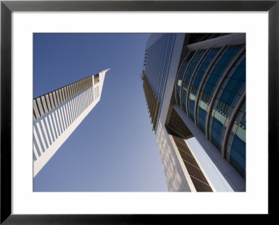Low View Of The Emirates Towers, Shiekh Zayad Road, Dubai, United Arab Emirates, Middle East by Gavin Hellier Pricing Limited Edition Print image
