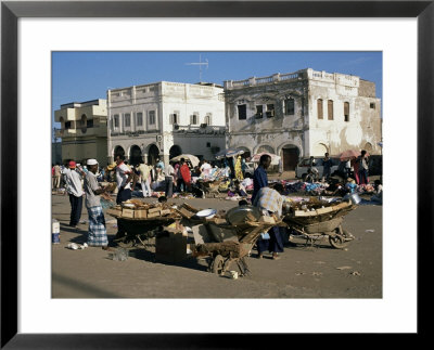 Outdoor Bazaar Scene, Djibouti City, Djibouti, Africa by Ken Gillham Pricing Limited Edition Print image