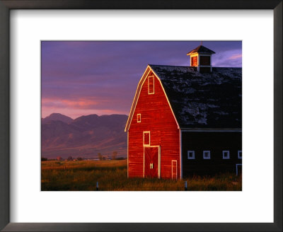 Spring Sunshine On A Barn In Montana, Montana, Usa by Carol Polich Pricing Limited Edition Print image