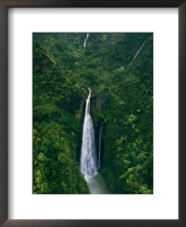 Aerial View Of A Waterfall In The Middle Of A Thick Rain Forest by Ira Block Pricing Limited Edition Print image