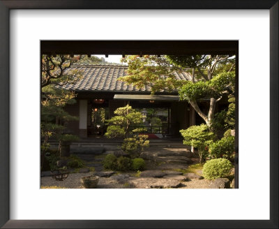 Traditional Japanese Garden, Tado Town, Mie Prefecture, Kansai, Honshu Island, Japan by Christian Kober Pricing Limited Edition Print image