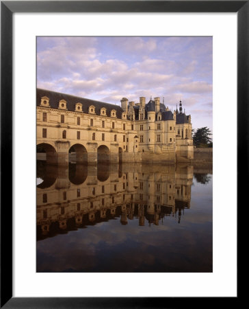 Chateau Of Chenonceaux, Reflected In Water, Loire Valley, Centre, France, Europe by Jeremy Lightfoot Pricing Limited Edition Print image