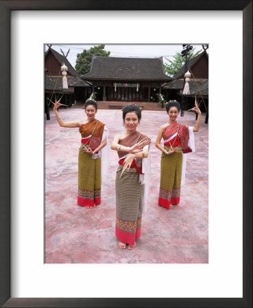 Traditional Thai Dancers, Old Chiang Mai Cultural Centre, Chiang Mai, Thailand, Southeast Asia by Gavin Hellier Pricing Limited Edition Print image