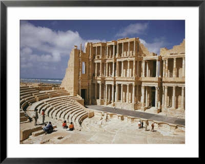 A Restored Theater At The Site Of The Ancient Roman City Of Sabratha by Robert Sisson Pricing Limited Edition Print image