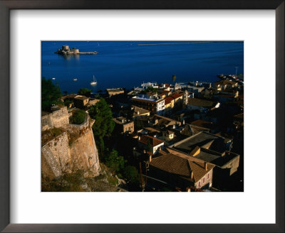 Rooftop View Of Nafplio From Akronafpila Fortress, Nafplio, Greece by Glenn Beanland Pricing Limited Edition Print image