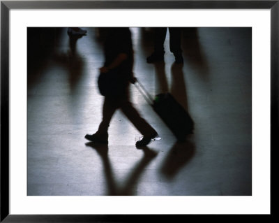 Commuter Wheeling Luggage In Concourse Of Grand Central Terminal, New York City, New York, Usa by Angus Oborn Pricing Limited Edition Print image