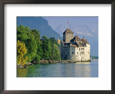 Chateau De Chillon, Montreux, Lake Geneva, Swiss Riviera, Switzerland by Gavin Hellier Pricing Limited Edition Print image