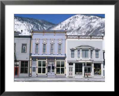 Colourful Shop Fronts In Old West Style Mining Town Of Silverton, Usa by Robert Francis Pricing Limited Edition Print image